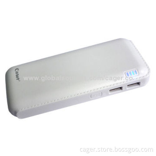 Super 12,000mAh Power Bank with Double USB Port, Fashionable Outer Design